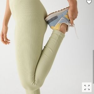J. Crew Women’s Light Sage Ribbed Leggings Sz S